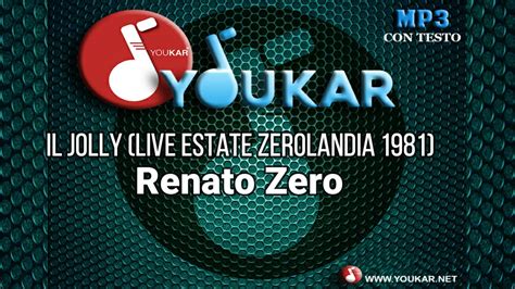youtube karaoke renato zero